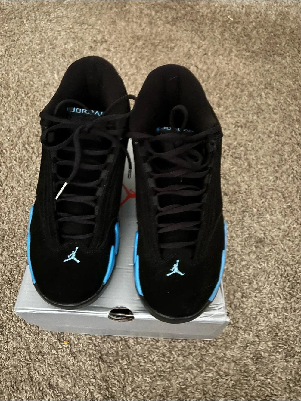 Unc Blue Jordan 14 NEW